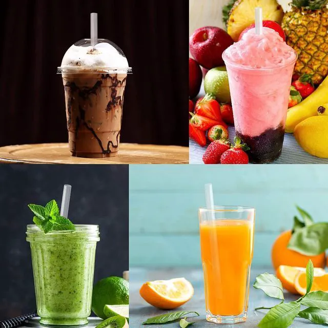 Alt view image 5 of 7 - 100 Pcs Clear Boba Straws Smoothie Straws,Individually Wrapped Disposable Plastic Jumbo Large Wide-mouthed Milkshake Drinking Straws(0.43" Diameter and 9.45" long)