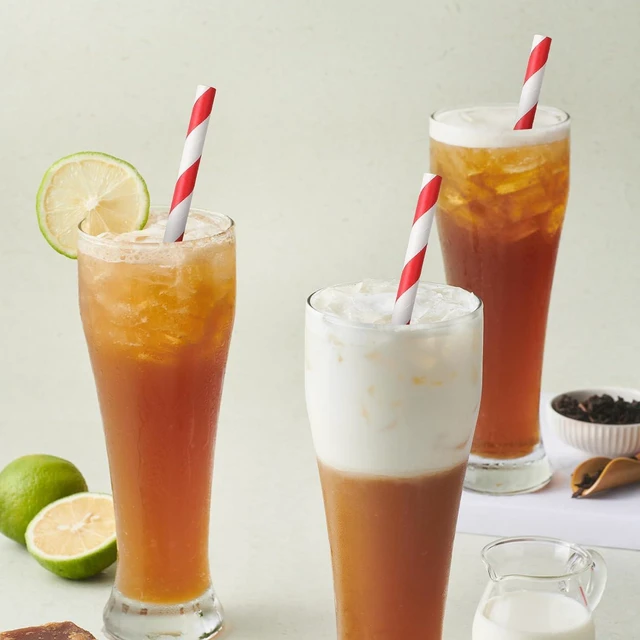 Alt view image 7 of 7 - Paper Straws, 100 Pcs Red Striped Straws 7.7 Inch Disposable Drinking Straw Party Straw for Bridal Shower New Year Birthday Wedding Juice Coffee Cold Drinks Cocktail Party Decoration Supplies