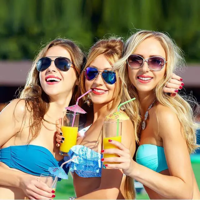 Alt view image 5 of 7 - Haundry 24pcs Umbrella Straws, Long Cocktail Umbrella Party Straws, Plastic Drinking Straws for Tropical Summer Beach Luau Tiki Hawaiian Party Decorations, Umbrella