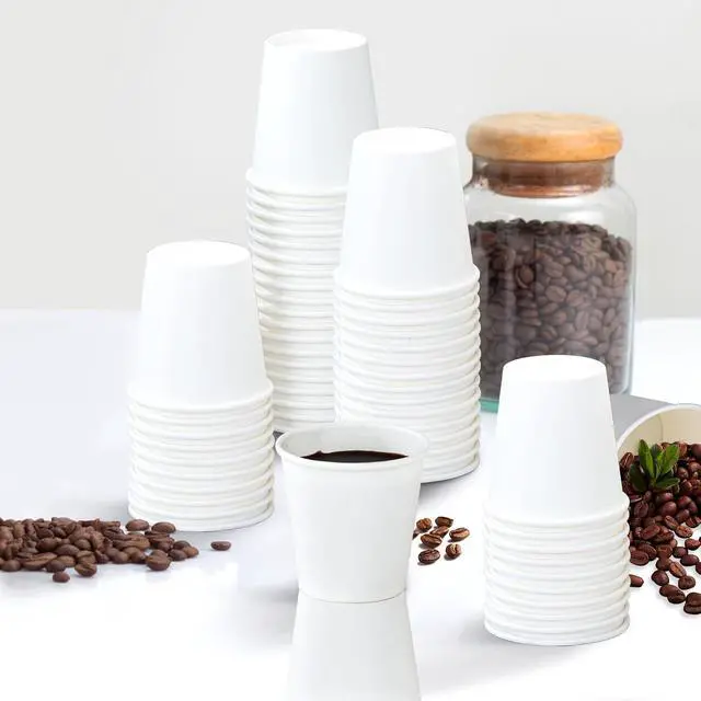 Alt view image 6 of 6 - BYSNOW 100 Pack 3 oz Paper Cups, Small Disposable Bathroom Cups
