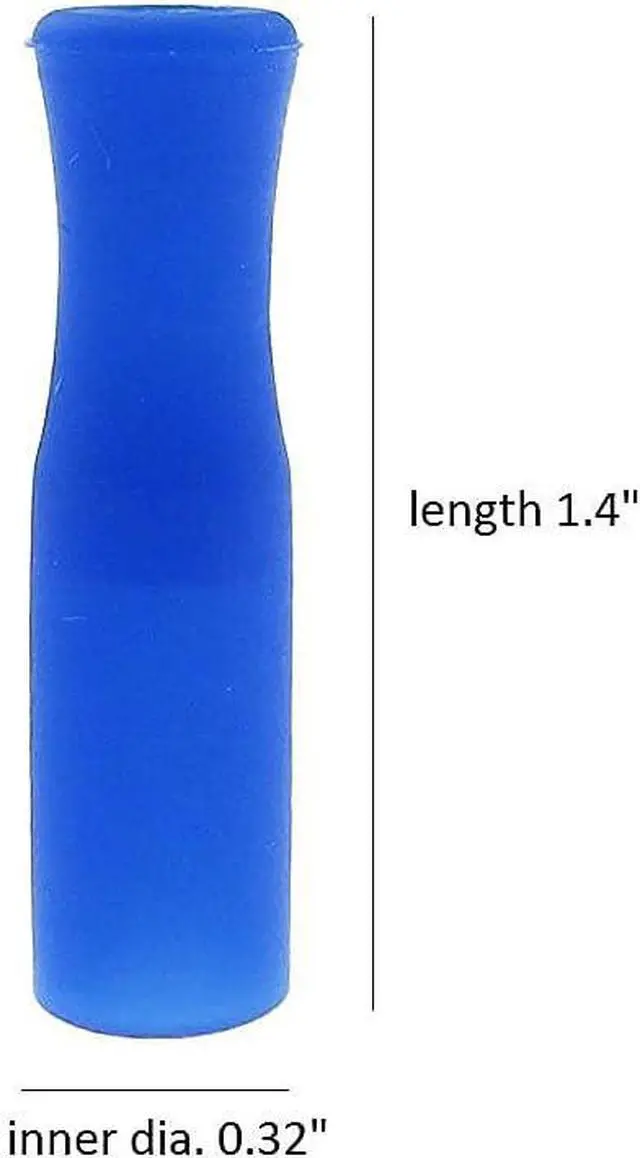 Alt view image 4 of 6 - 14 Inch Stainless Steel Straws, 4pcs Ultra Long Reusable 0.32" (8mm) Big Wide Metal Straws for 40oz/64oz Tumblers or Super Tall Cups with Silicone Tips and Cleaning Brush