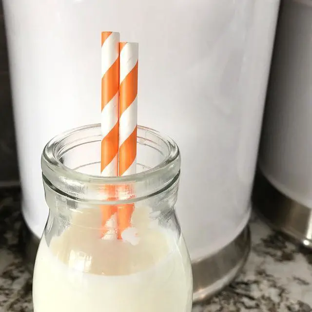 Alt view image 4 of 7 - Striped Paper Straws - Party Supply - Orange and White - 7.75 Inches - 50 Pack - Outside the Box Papers Brand