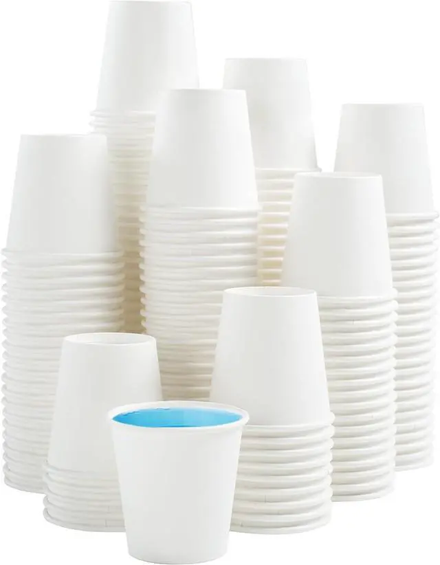 Main image of 3oz Disposable Paper Cups,100 Pack Bathroom Mouthwash Cups(White)