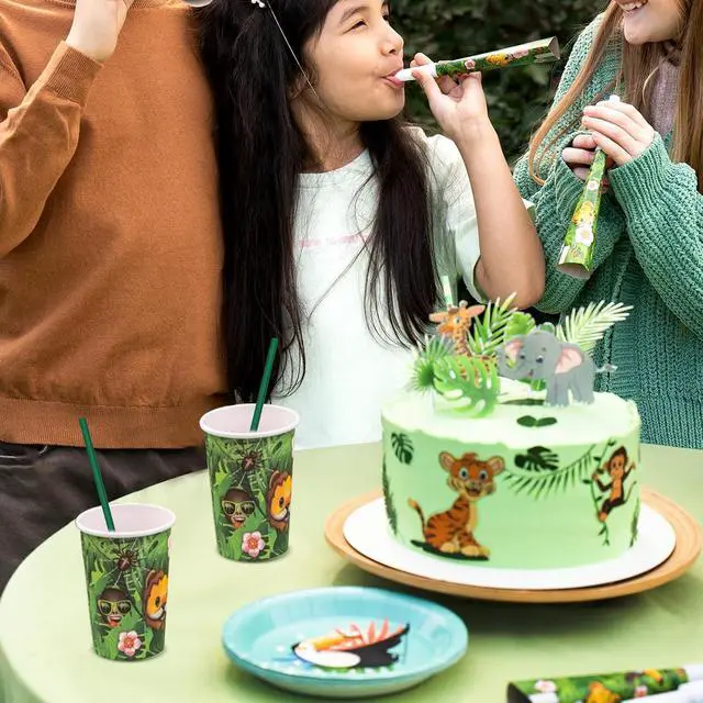 Alt view image 5 of 7 - 7.75" Solid Green Paper Straws for Drinks, Cocktail, Party 100ct Disposable
