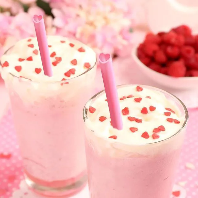 Alt view image 3 of 7 - Hooqict 50pcs Pink Heart Shaped Straws Cute Plastic Drinking Heart Straws Disposable for Valentines Day, Galentines Day Decorations, Wedding, Bachelorette, Birthday, Bridal Shower, Pink Party Supplies