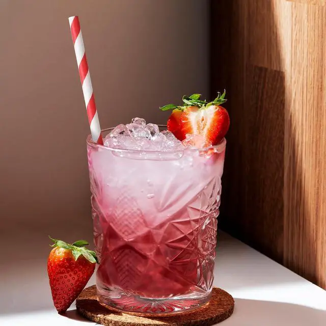 Alt view image 4 of 7 - 100 Pieces Disposable Red Striped Paper Straws,Party Decorative Straw Cocktail Drinking Straws Bulk for Drinking Crafts Birthday Wedding Party Decorations Supplies