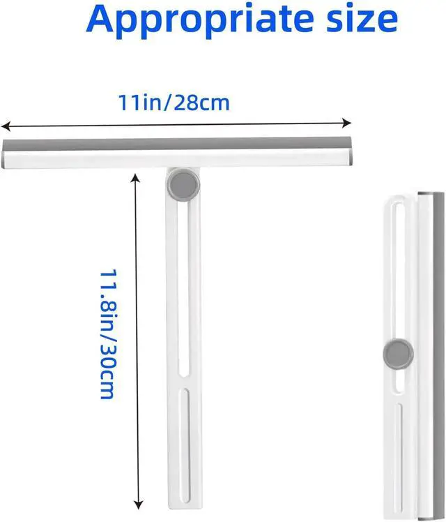 Alt view image 4 of 5 - Small Squeegee,Shower Squeegee for Glass Doors,Bathroom Squeegee for Shower Glass,Window Cleaning