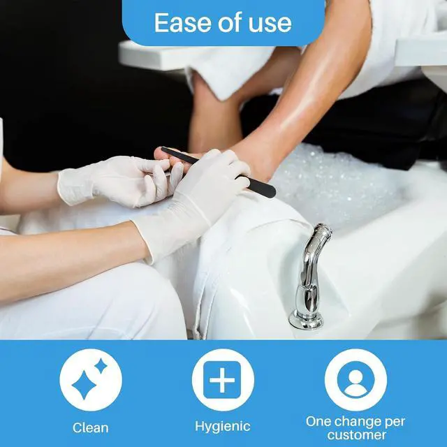 Alt view image 6 of 7 - 50 Nail Care Towels for Manicure and Pedicure, Toallas Para Pedicura Spa, Nail and Foot Mat for Collecting Filing Dust, Disposable, Lint-Free, Nail Supplies for Nail Techs, 10.6"X11.8"