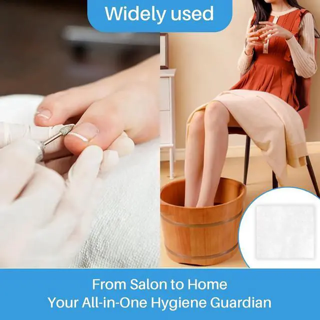 Alt view image 7 of 7 - 50 Nail Care Towels for Manicure and Pedicure, Toallas Para Pedicura Spa, Nail and Foot Mat for Collecting Filing Dust, Disposable, Lint-Free, Nail Supplies for Nail Techs, 10.6"X11.8"