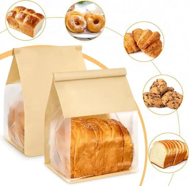 Alt view image 6 of 7 - Ocmoiy Bread Bags for Homemade Breads, 6.3 x 5.1 x 10.3 Inches, 50 Pack