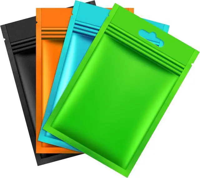 Main image of Hestya 200 Pcs Resealable Film Odor Proof Bags, 3.1 x 5.1 Inch, Multicolor