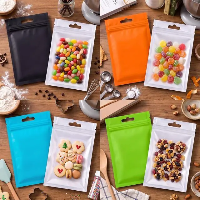Alt view image 2 of 7 - Hestya 200 Pcs Resealable Film Odor Proof Bags, 3.1 x 5.1 Inch, Multicolor