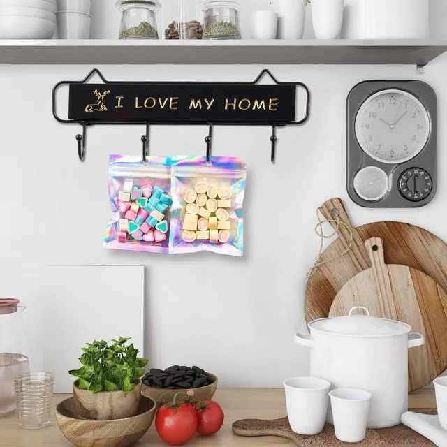 Alt view image 6 of 6 - ANZNKU 150 Pcs 3×4 In Holographic Mylar Bags Resealable with Clear Window