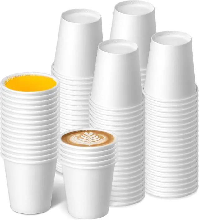 Main image of 3 oz 100 Pack Disposable Paper Cups, Bathroom Mouthwash Cups