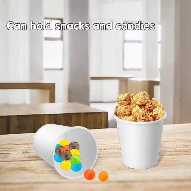 Alt view image 6 of 7 - 3 oz 100 Pack Disposable Paper Cups, Bathroom Mouthwash Cups