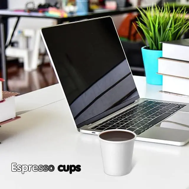 Alt view image 7 of 7 - 3 oz 100 Pack Disposable Paper Cups, Bathroom Mouthwash Cups