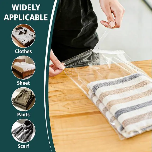 Alt view image 4 of 6 - Vindafjord 100 Pack 10x13 Inches Clear Self Sealing Cellophane Bags