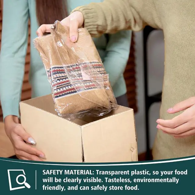 Alt view image 6 of 6 - Vindafjord 100 Pack 10x13 Inches Clear Self Sealing Cellophane Bags