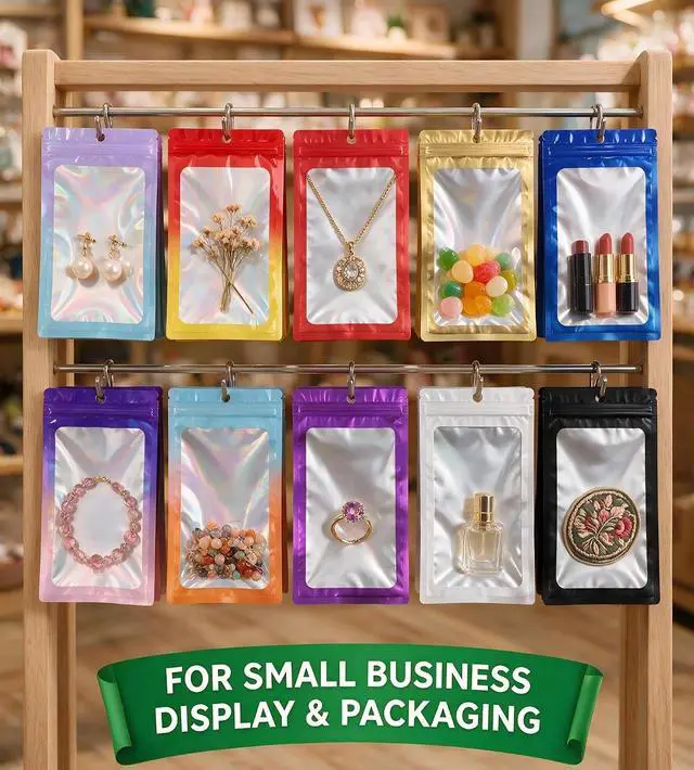 Alt view image 6 of 7 - 100 Pcs Black Zipper Bags for Food Storage and Small Business(2.4x3.9 inch)