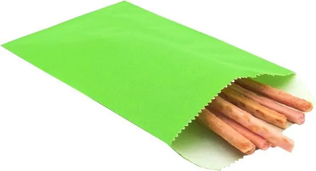 Alt view image 4 of 6 - Green Paper Treat Bag 3.15 x 5.12 inch Small Flat Wax Greaseproof Bakery Glassine Cookie Paper Bags for Candy Chocolate Pastries Snacks (100Pcs Green)