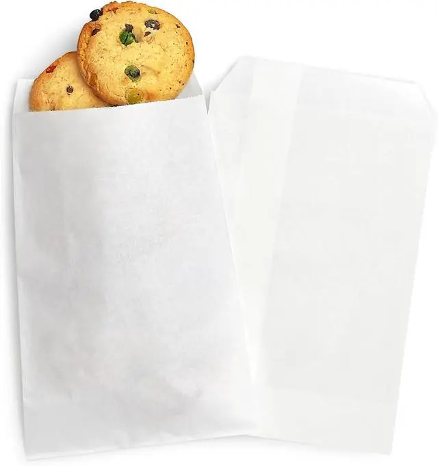 Alt view image 3 of 7 - Glassine Bags 4x6 Inches 100 Pieces Wax Paper Treat Bags