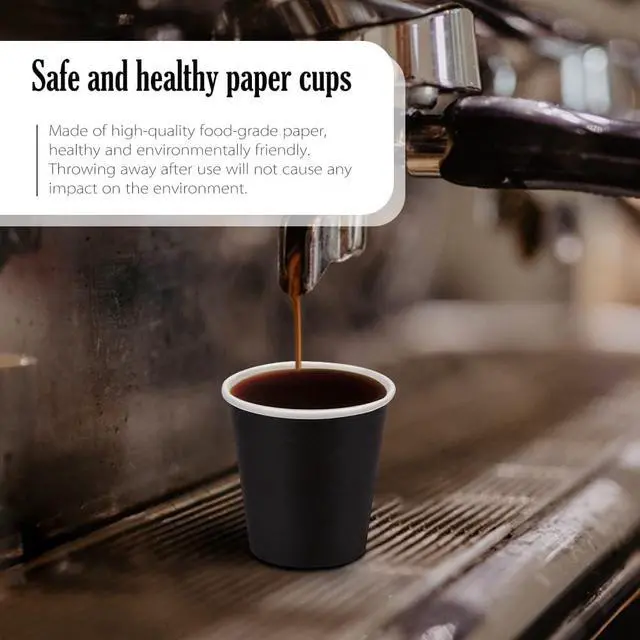 Alt view image 5 of 7 - 100 Pack 3 oz Bathroom Cups, Black Mouthwash Cups, Small Paper Cups