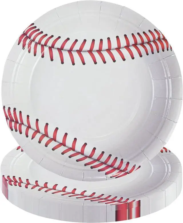 Main image of Baseball Party Paper Plates 7Inch Dessert Plates