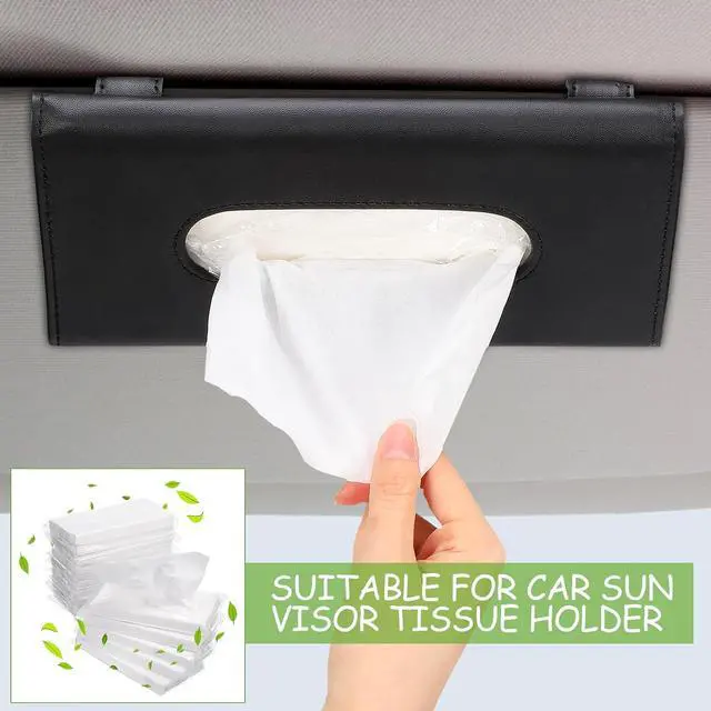 Alt view image 3 of 7 - Mudder 4 Packs Car Visor Tissue Refills, 3-ply 30 Sheets/pack