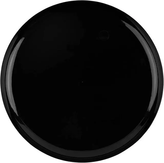 Alt view image 3 of 3 - PLASTICPRO [30 Pack 6.3 Plastic Party Plates Black Edge Collection Premium heavyweight Elegant Disposable Tableware Dishes Black