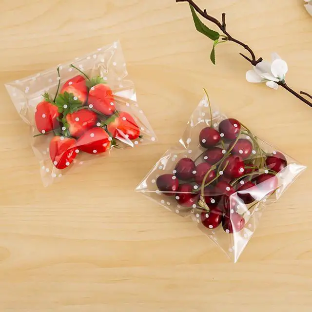 Alt view image 4 of 7 - Morepack 5.5x5.5 Inch Cookie Bags Self Sealing Cellophane Bags 200 Pcs