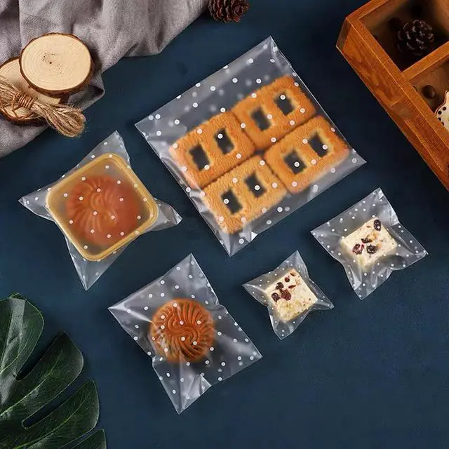 Alt view image 5 of 7 - Morepack 5.5x5.5 Inch Cookie Bags Self Sealing Cellophane Bags 200 Pcs