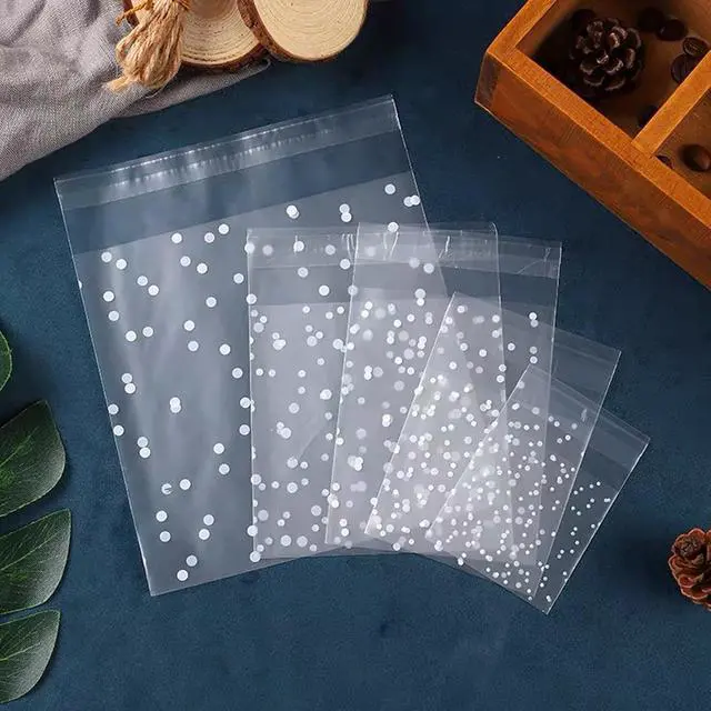 Alt view image 6 of 7 - Morepack 5.5x5.5 Inch Cookie Bags Self Sealing Cellophane Bags 200 Pcs