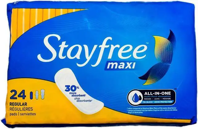 Main image of Stayfree Reg Maxi Pad 24c Size 24ct Stayfree Regular Maxi Pad 24ct