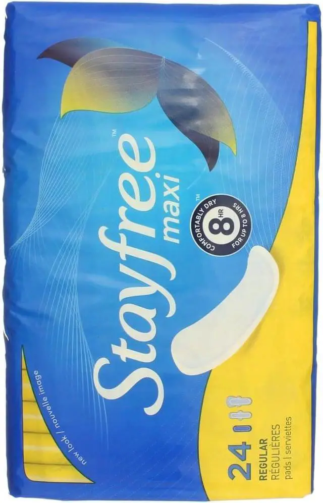 Alt view image 4 of 5 - Stayfree Reg Maxi Pad 24c Size 24ct Stayfree Regular Maxi Pad 24ct