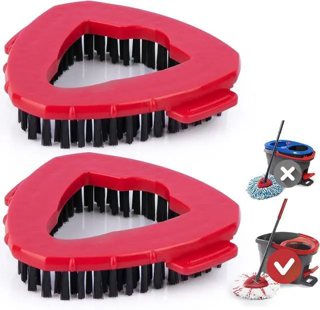 Main image of Scrubber Mop Head for O-Cedar EasyWring 1-Tank Mop Head, 2-Pack Scrub Brush