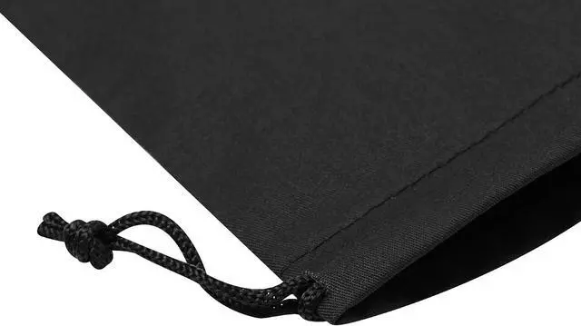Alt view image 5 of 7 - Black Cotton Drawstring Bags, Reusable Quality with Double String, For Pantry Gifts Stationery - Pack of 6 (Black Cotton Blend, 5 x 7 Inch)