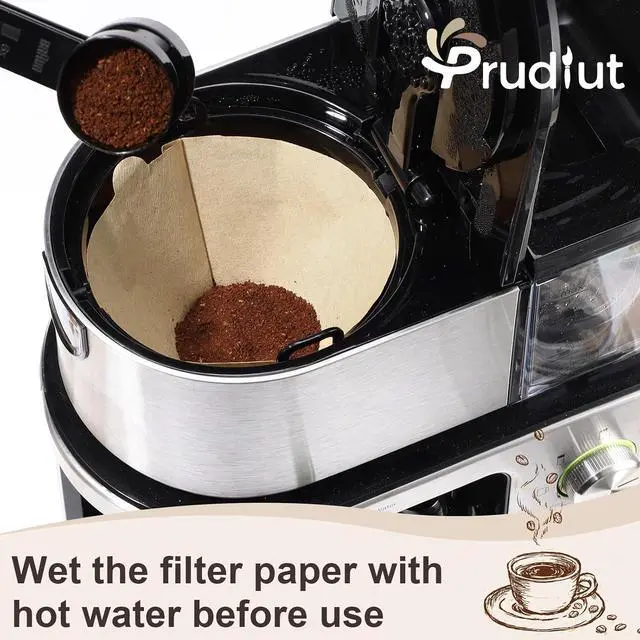 Alt view image 5 of 7 - 100 Count #4 Cone Coffee Filters 8-12 Cup Compatible with Ninja Maker