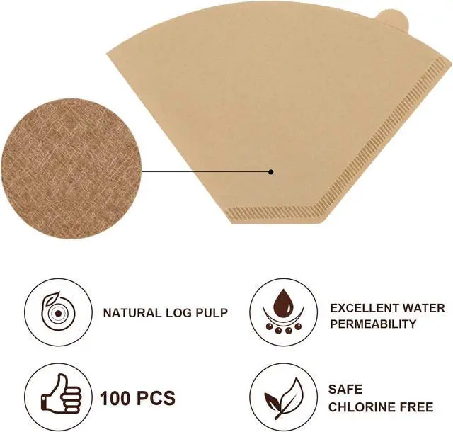Alt view image 7 of 7 - 100 PCS #4 Coffee Paper Filters for Drew Barrymore, Beautiful 14-Cup