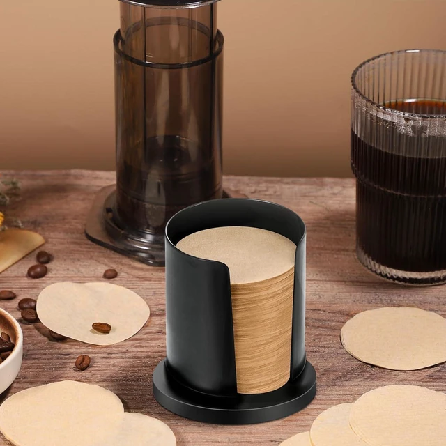 Alt view image 5 of 7 - Clinuse 800Pcs 2.5" Round Coffee Filters Fits for Aeropress Coffee Makers