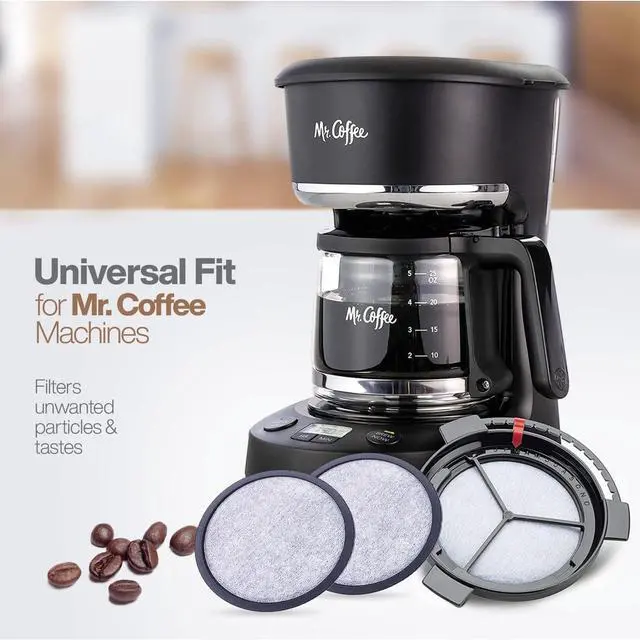 Alt view image 2 of 7 - Mr. Coffee Compatible Coffee Filter Disks - 6 Pcs With 1 Frame