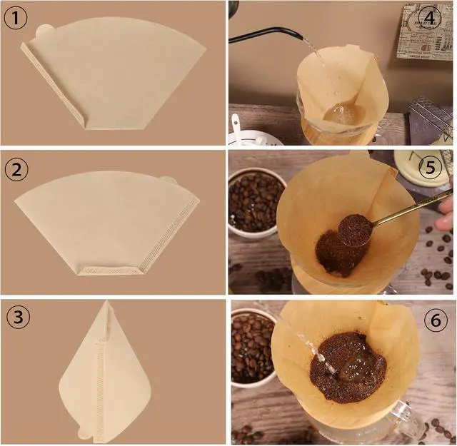 Alt view image 4 of 7 - 160 Count #4 Cone Coffee Filters 8-12 Cup Compatible with Ninja Maker