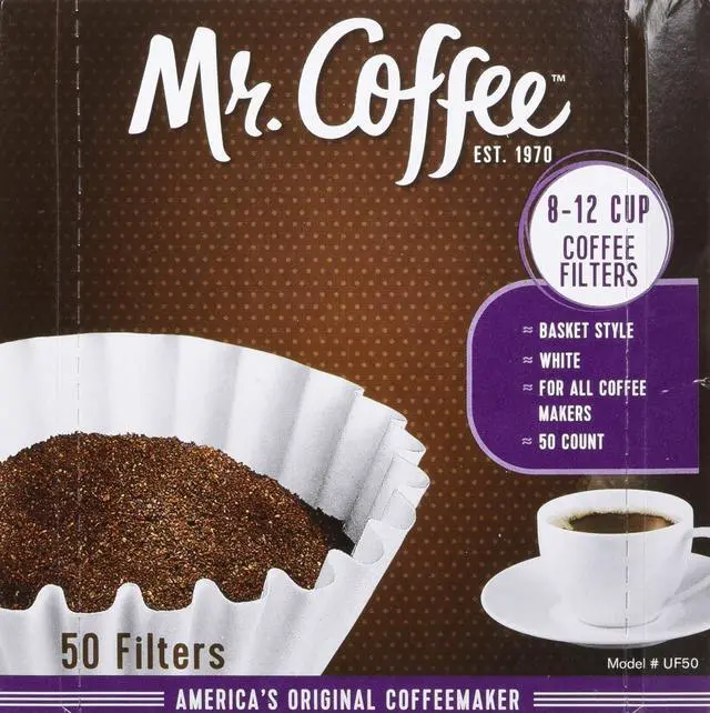 Main image of Mr. Coffee 8-12 Cup Coffee Filters 50 Pack (2 Count - 100 Total Filters)