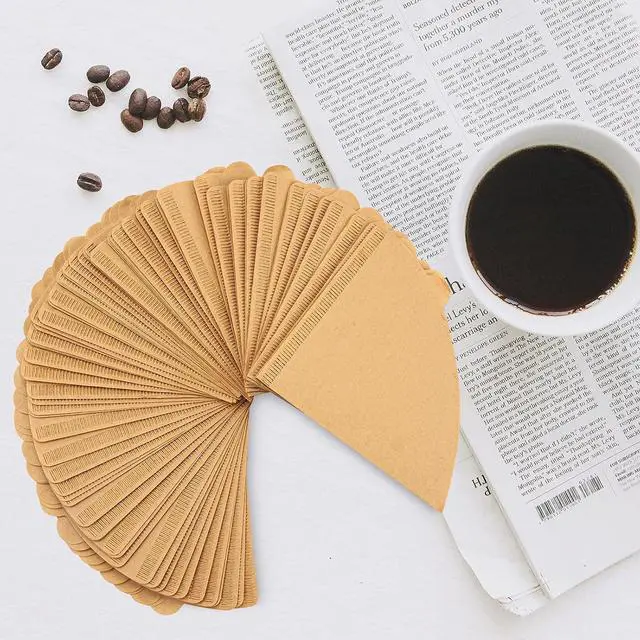 Alt view image 5 of 7 - Coffee Filters, Cone Coffee Filters Size 02, 1-4 Cups, 200 Count, 2 Cone Filter for Pour Over and Drip Coffee Maker, Natural Brown Unbleached