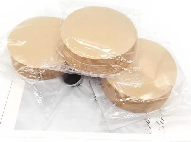 Alt view image 7 of 7 - BlingKingdom 300pcs 2.5" Moka Pot Filter, Unbleached Paper Coffee Filters