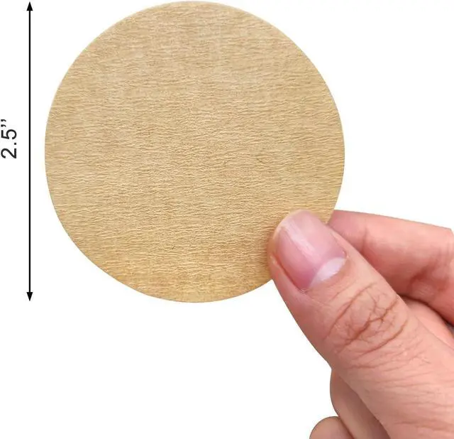 Alt view image 5 of 7 - BlingKingdom 300pcs 2.5" Moka Pot Filter, Unbleached Paper Coffee Filters