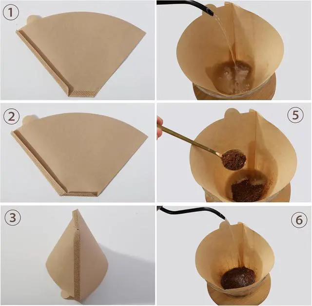 Alt view image 5 of 6 - 200 Count #4 Cone Coffee Filters 8-12 Cup Compatible with Ninja Maker