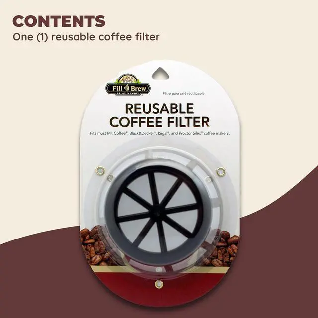 Alt view image 2 of 6 - Fill 'n Brew Reusable Coffee Filter Basket for Most Coffe Makers, Such As Mr. Coffee Coffe Maker, Black & Decker Coffe Maker, Regal Coffee Maker & Procter Silex Coffee Maker