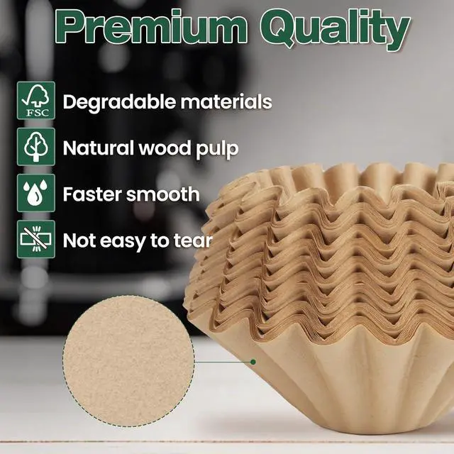 Alt view image 4 of 7 - 150 Pcs Disposable Coffee Filters for Ninja Coffee Maker PB051 and PB041