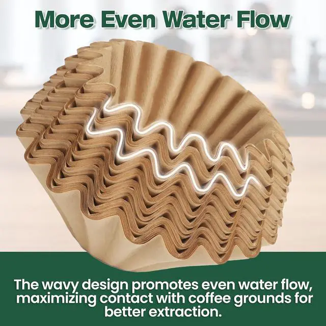 Alt view image 6 of 7 - 150 Pcs Disposable Coffee Filters for Ninja Coffee Maker PB051 and PB041