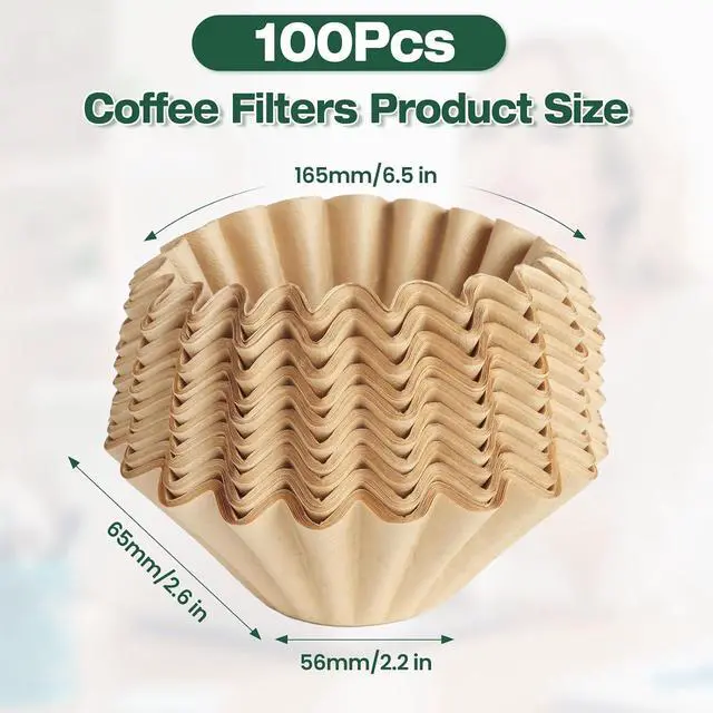 Alt view image 7 of 7 - 150 Pcs Disposable Coffee Filters for Ninja Coffee Maker PB051 and PB041
